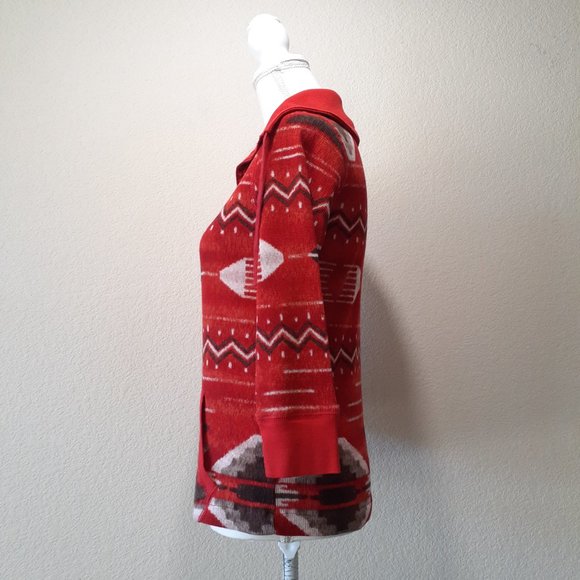 L-RL Ralph Lauren Active 3/4 Zip Top - Picture 6 of 16